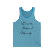 Blessed Beyond Measure Tank Top | Inspirational Faith Shirt for Women | Positive Affirmation Tee | Faith Apparel | Motivational Summer Tank - Stay Sipping LLC