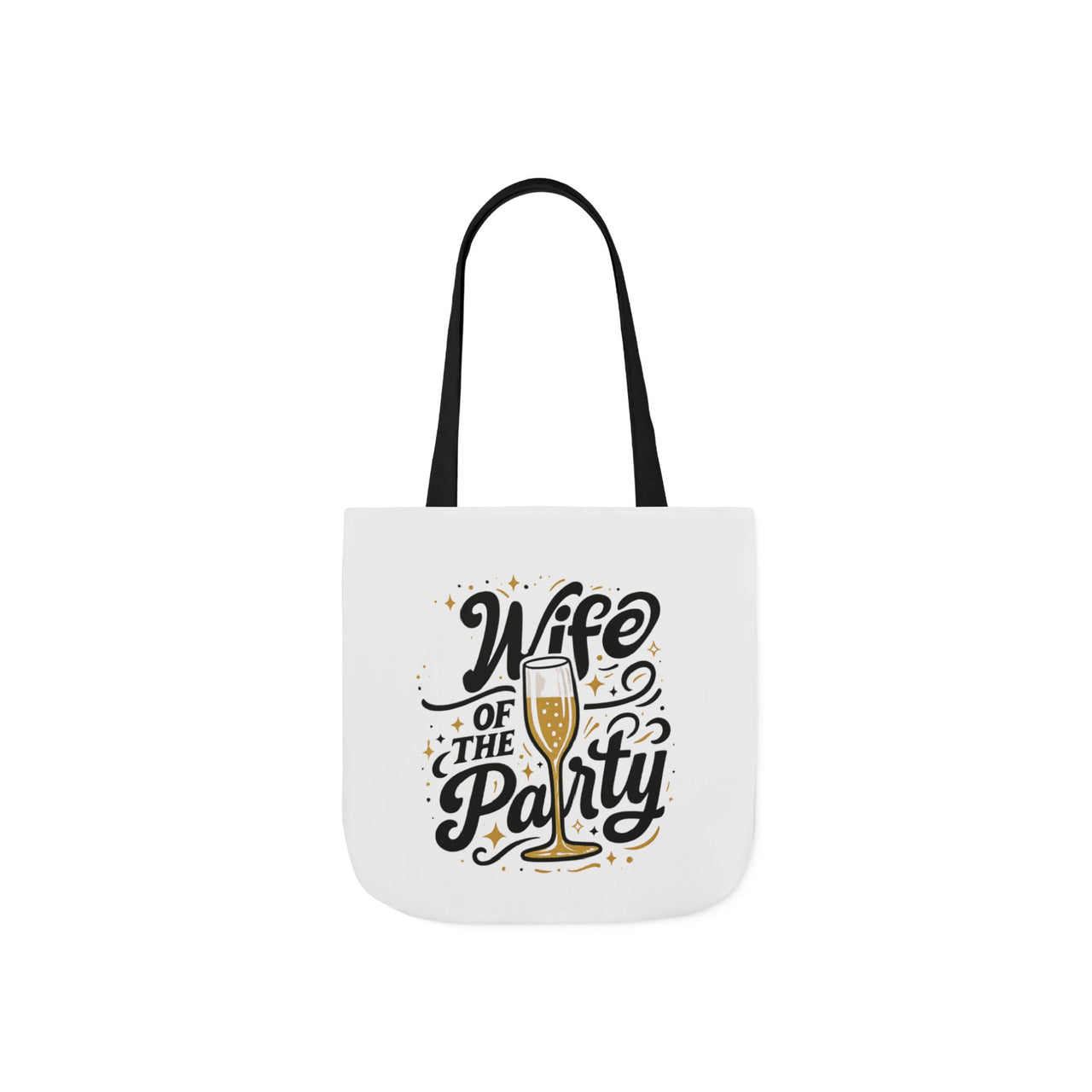 Wife of the Party Tote Bag | Bride Champagne Canvas Bag for Bachelorette & Wedding Day Essentials