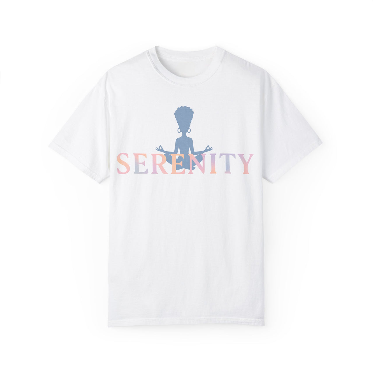 Serenity T-Shirt  Meditating Graphic Tee | Mindfulness Shirt for Women, Spiritual Self-Care Gift, Calm Vibes Casual Tee - Stay Sipping LLC