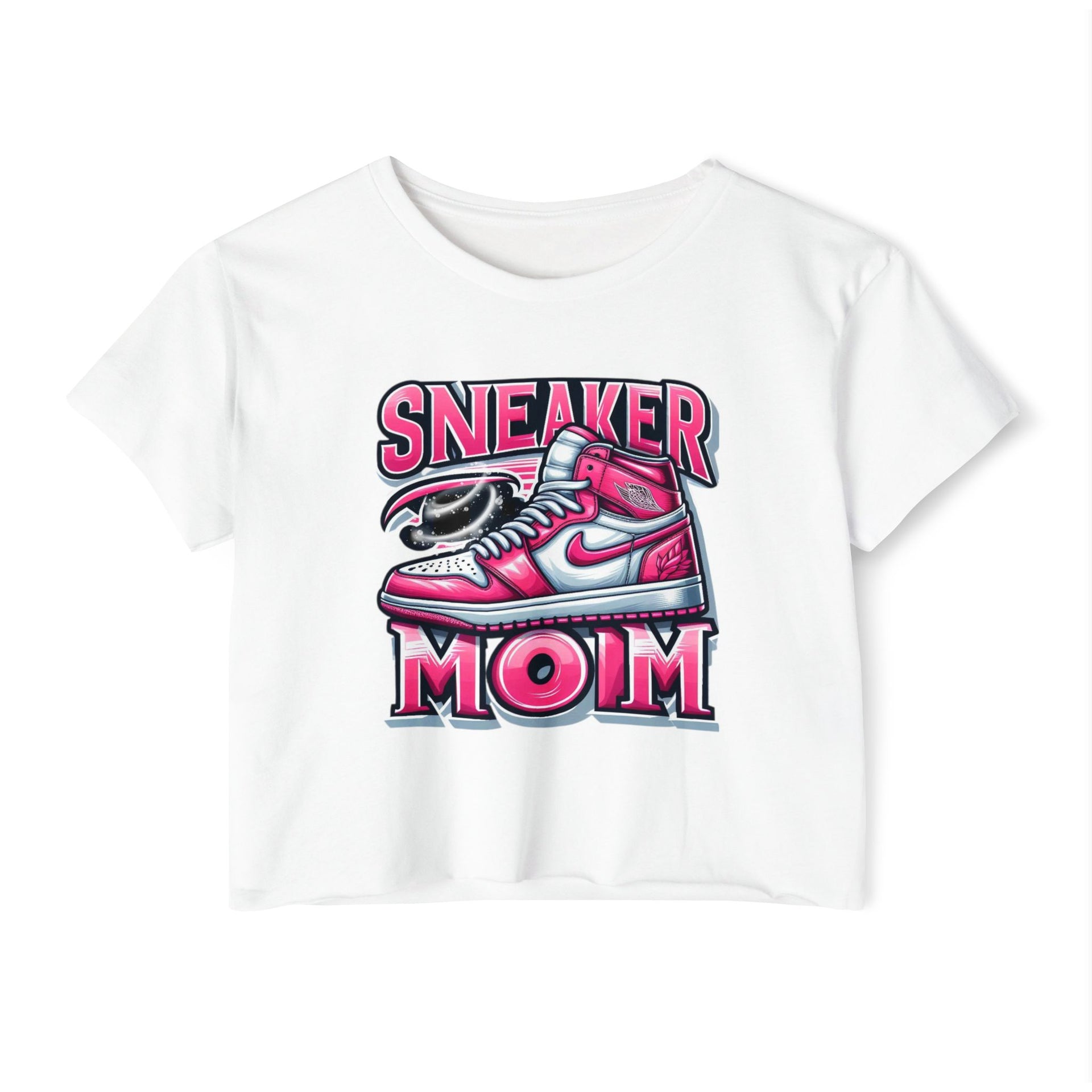 Sneaker Mom Festival Crop Top | Trendy Graphic Tee for Cool Moms & Summer Vibes - Stay Sipping LLC