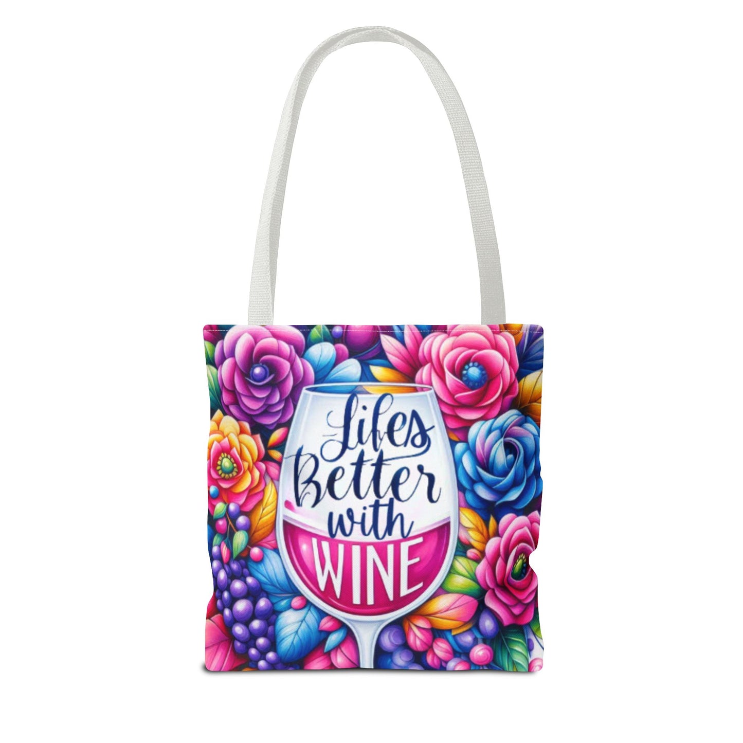 Life is better with wine Tote Bag (AOP)