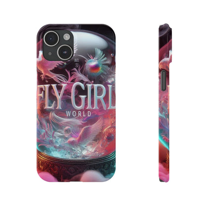 Fly Girl World Slim Phone Cases