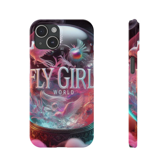 Fly Girl World Slim Phone Cases