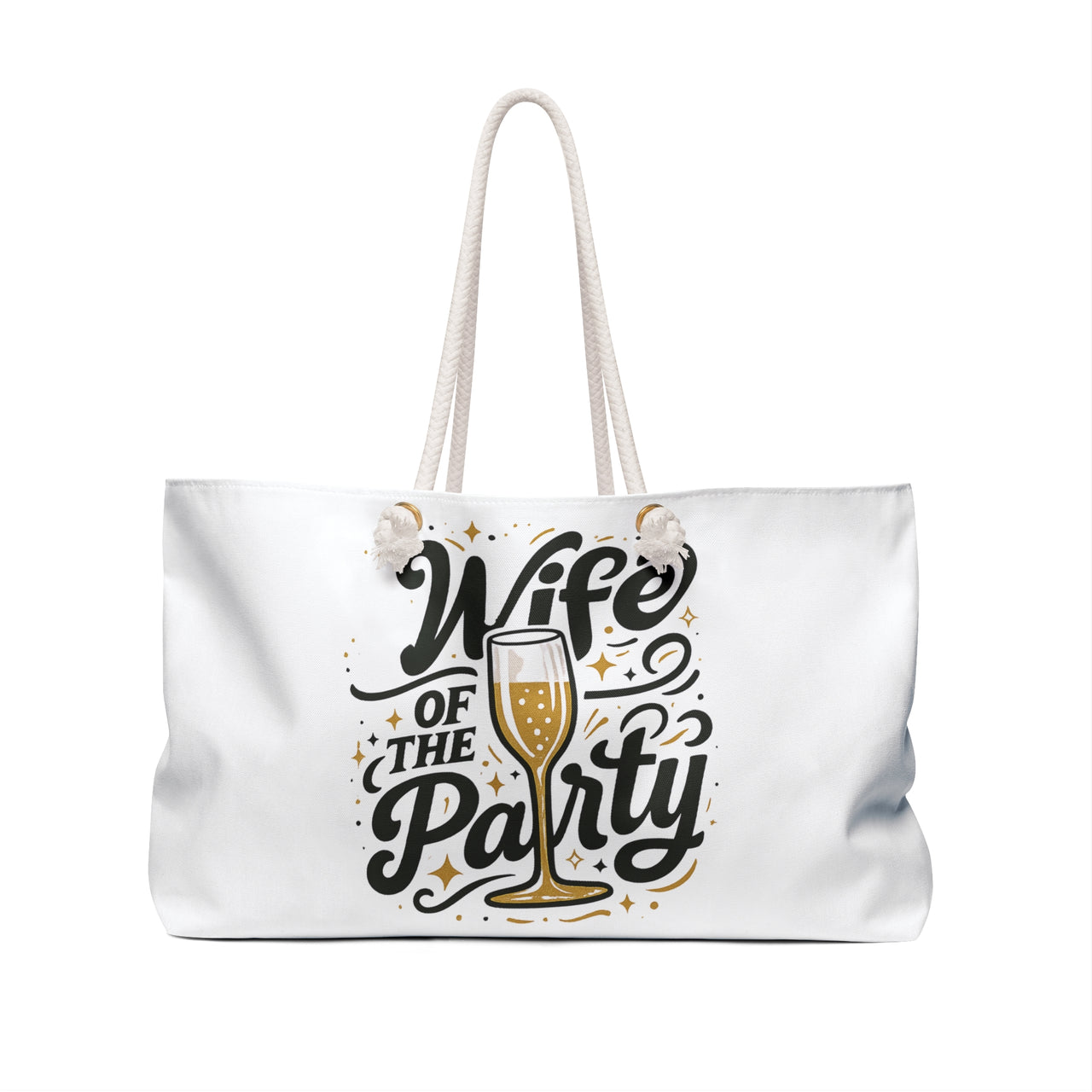 Wife of the Party Weekender Bag | Oversized Bride Travel Tote for Bachelorette & Honeymoon