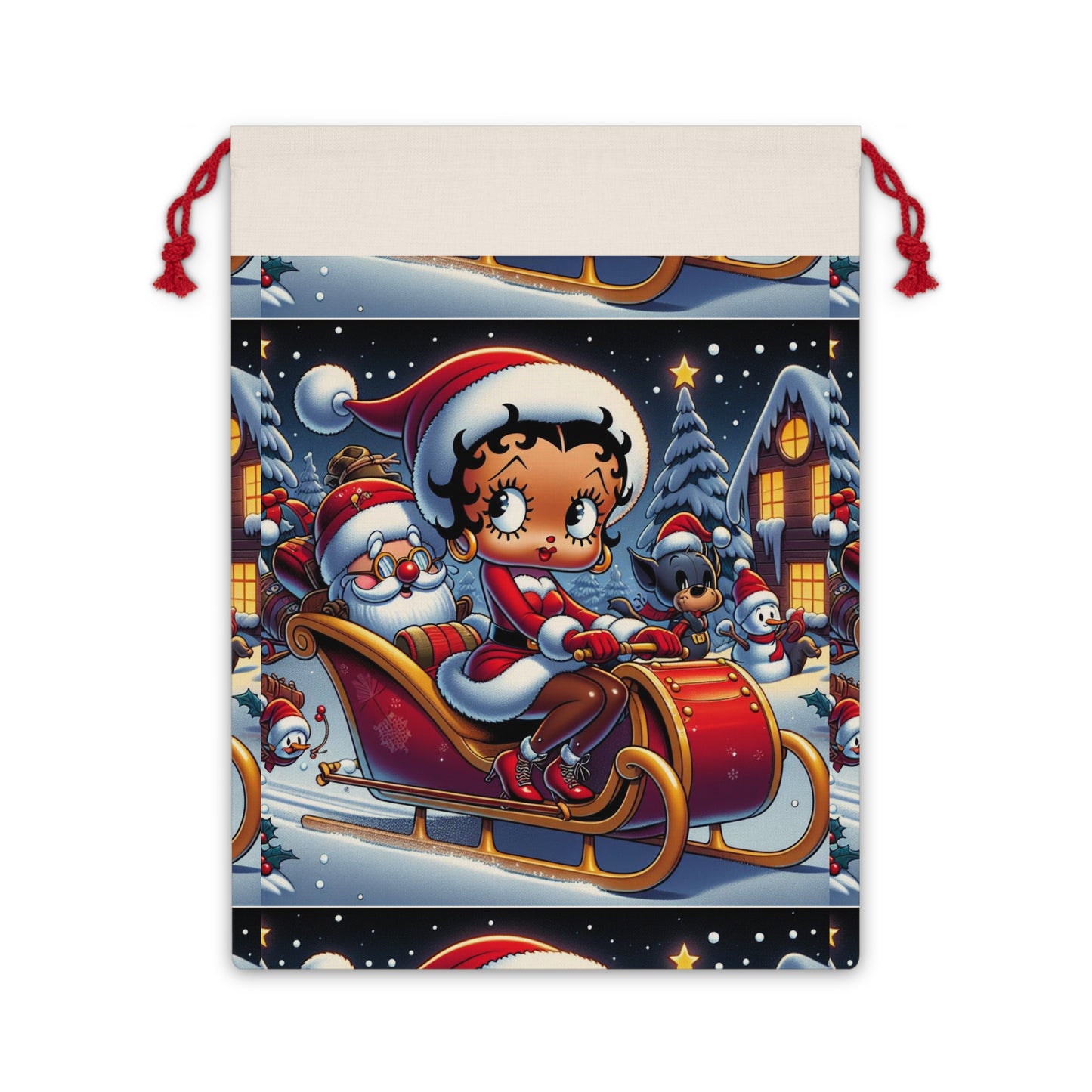 Betty Boop Winter Wonderland Sleigh Gift Bag