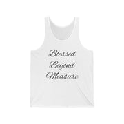 Blessed Beyond Measure Tank Top | Inspirational Faith Shirt for Women | Positive Affirmation Tee | Faith Apparel | Motivational Summer Tank - Stay Sipping LLC