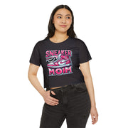 Sneaker Mom Festival Crop Top | Trendy Graphic Tee for Cool Moms & Summer Vibes - Stay Sipping LLC