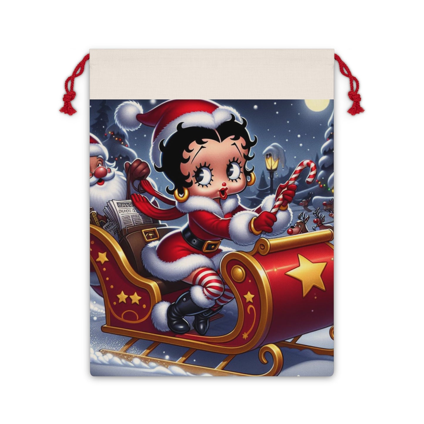 Custom Betty Boop Christmas Gift Sack