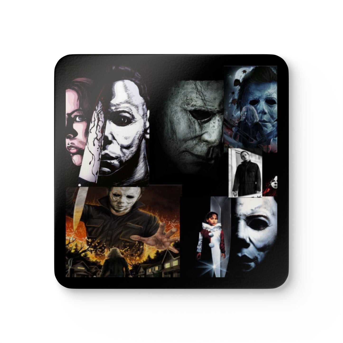 Michael Myers Corkwood Coaster Set