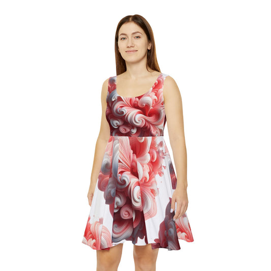 Coral Women's Skater Dress (AOP)