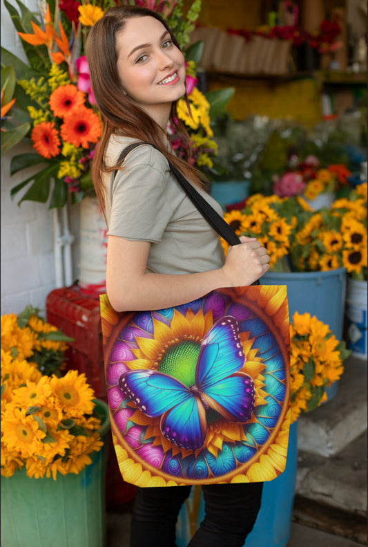 Sunshine Flutter Tote Bag (AOP)