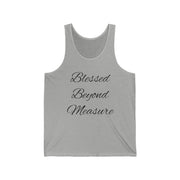 Blessed Beyond Measure Tank Top | Inspirational Faith Shirt for Women | Positive Affirmation Tee | Faith Apparel | Motivational Summer Tank - Stay Sipping LLC