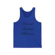 Blessed Beyond Measure Tank Top | Inspirational Faith Shirt for Women | Positive Affirmation Tee | Faith Apparel | Motivational Summer Tank - Stay Sipping LLC