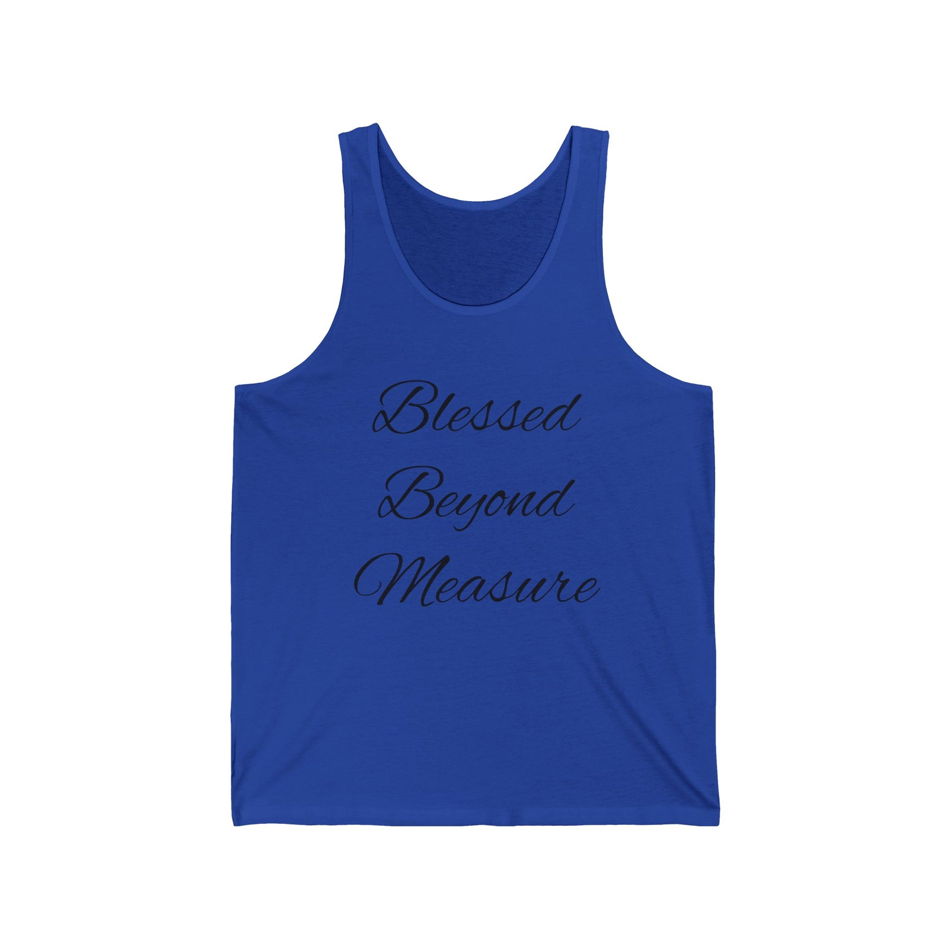 Blessed Beyond Measure Tank Top | Inspirational Faith Shirt for Women | Positive Affirmation Tee | Faith Apparel | Motivational Summer Tank - Stay Sipping LLC