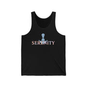 Serenity Unisex Tank Top Meditating Graphic Tee | Peaceful Yoga & Mindfulness Shirt for Summer Relaxation - Stay Sipping LLC
