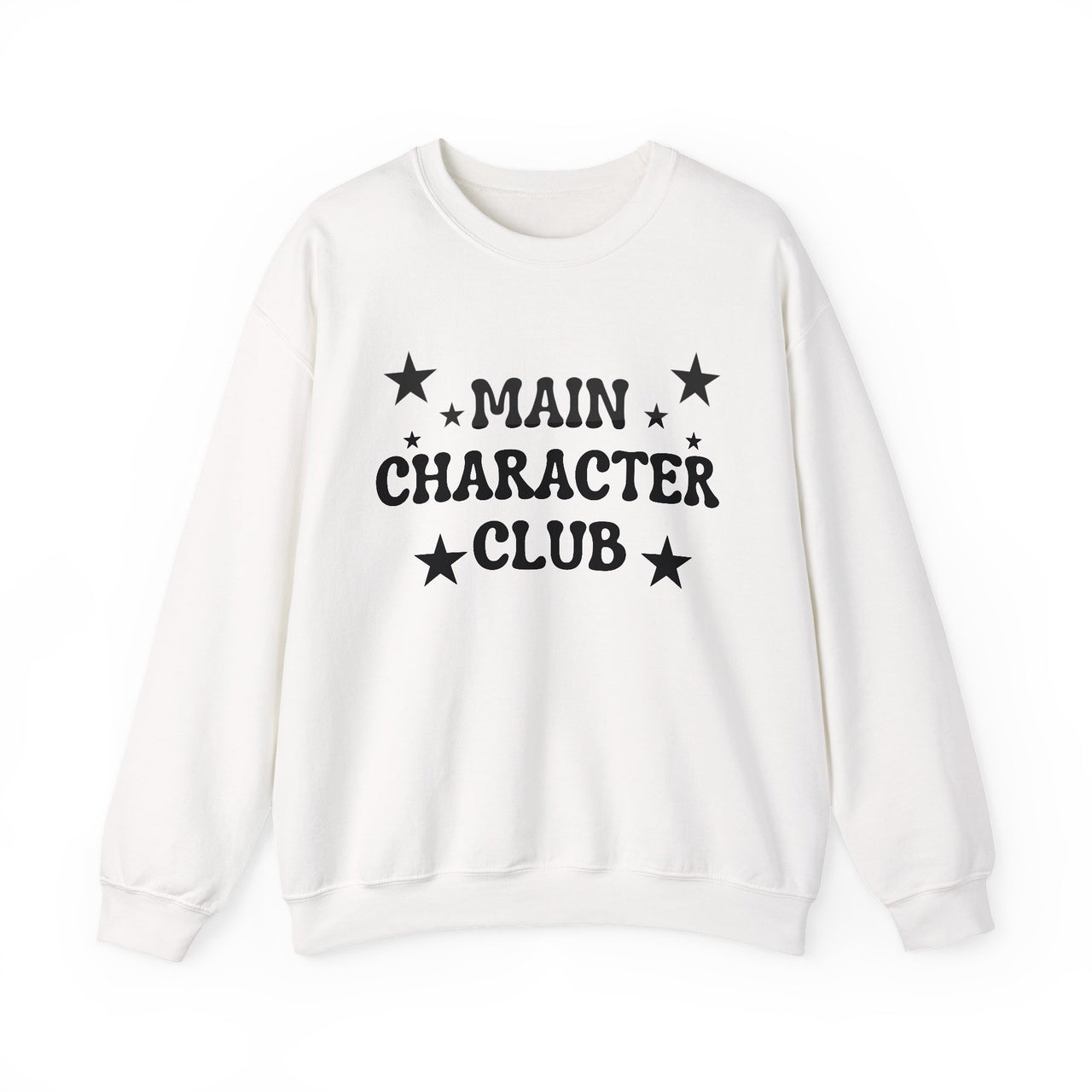 Main Character Club Sweatshirt | Cozy Graphic Pullover for Women, Empowerment Crewneck, Pink Aesthetic Sweater, Trendy Statement Top - Stay Sipping LLC