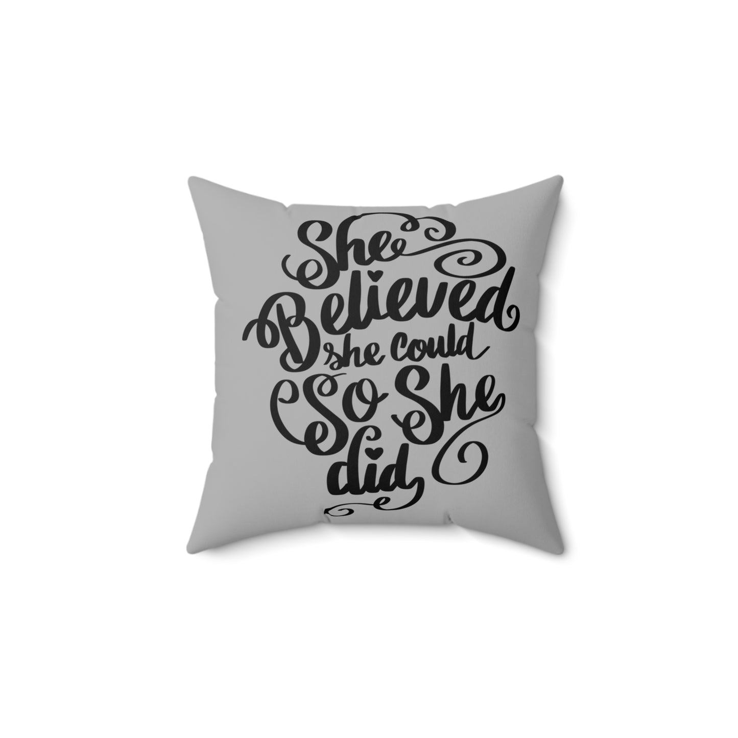 Believe & Achieve Inspirational Pillow