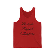 Blessed Beyond Measure Tank Top | Inspirational Faith Shirt for Women | Positive Affirmation Tee | Faith Apparel | Motivational Summer Tank - Stay Sipping LLC