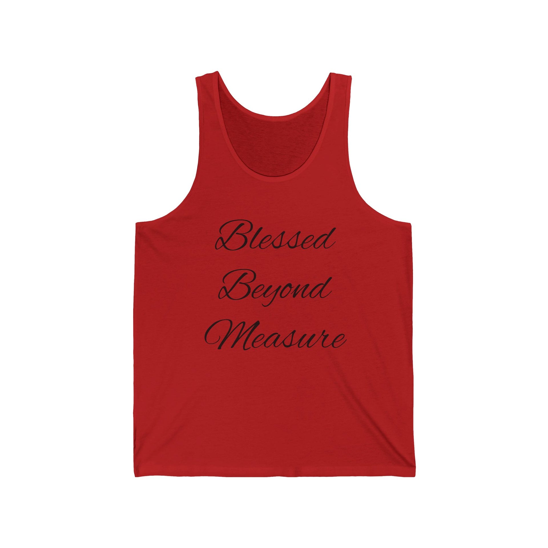 Blessed Beyond Measure Tank Top | Inspirational Faith Shirt for Women | Positive Affirmation Tee | Faith Apparel | Motivational Summer Tank - Stay Sipping LLC