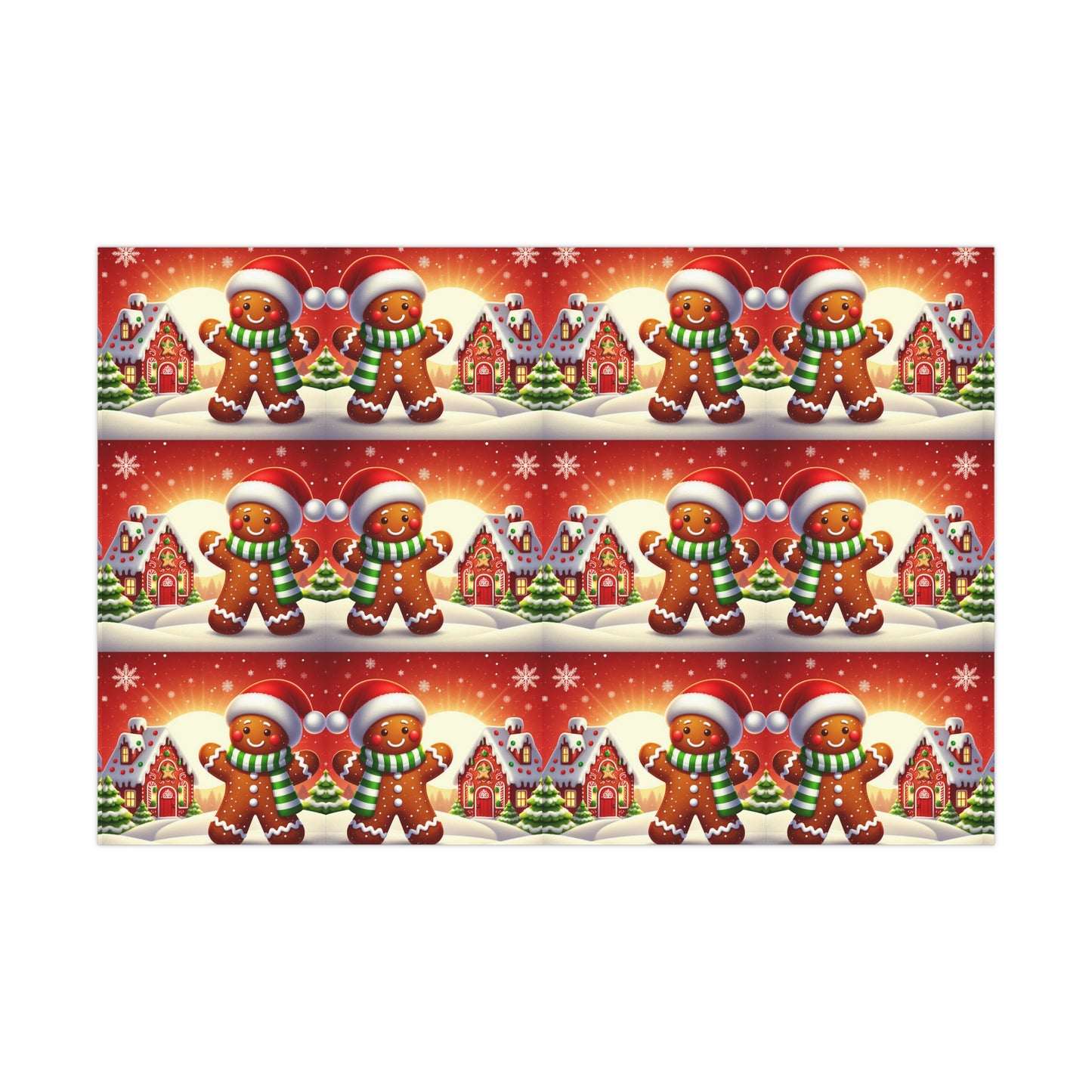 Festive Gingerbread Magic Wrapping Paper