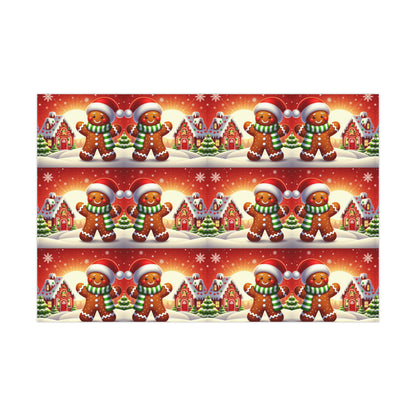 Festive Gingerbread Magic Wrapping Paper