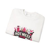 Hot Mess Express Sweatshirt | Funny Coquette Party Pullover, Tequila Drinking Crewneck for Women, Girls Trip & Bachelorette Gift - Stay Sipping LLC
