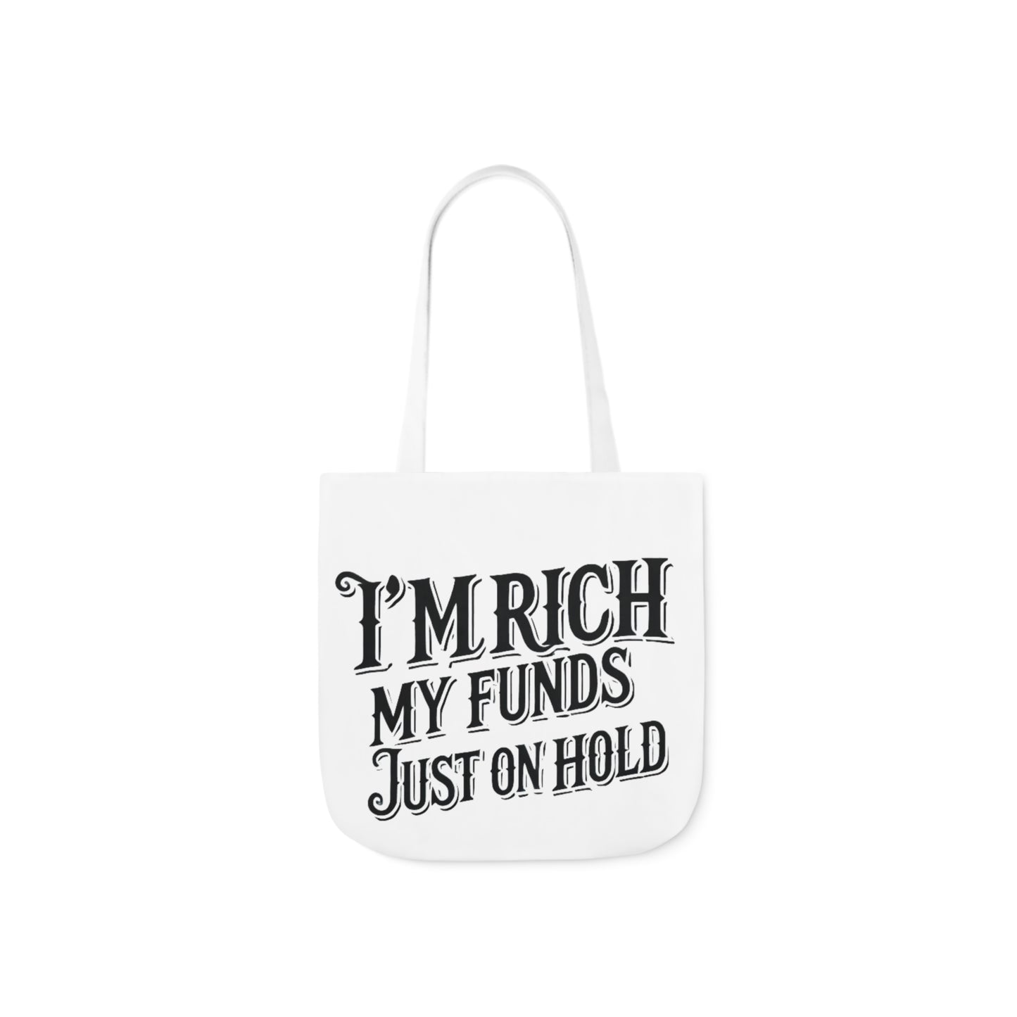 Funds on hold tote bag