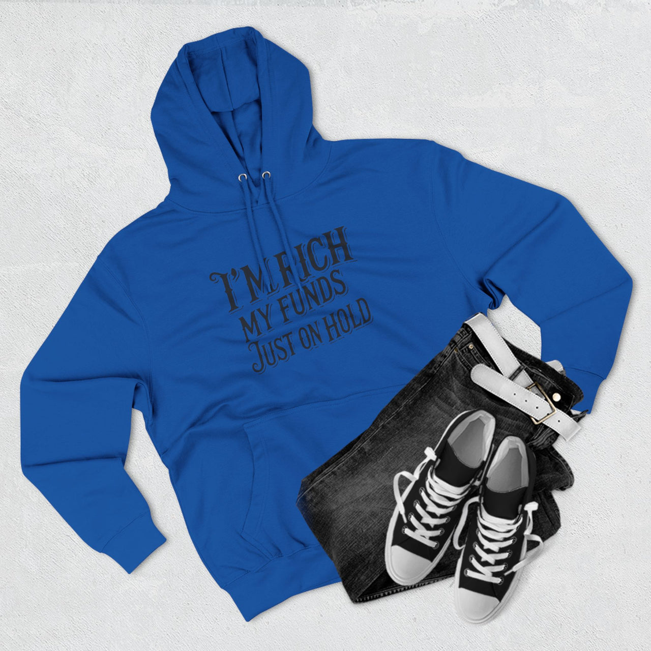 Rich in Spirit Hoodie | Funny Money Quote Sweatshirt, Motivational Graphic Pullover, Trendy Unisex Hoodie - Stay Sipping LLC