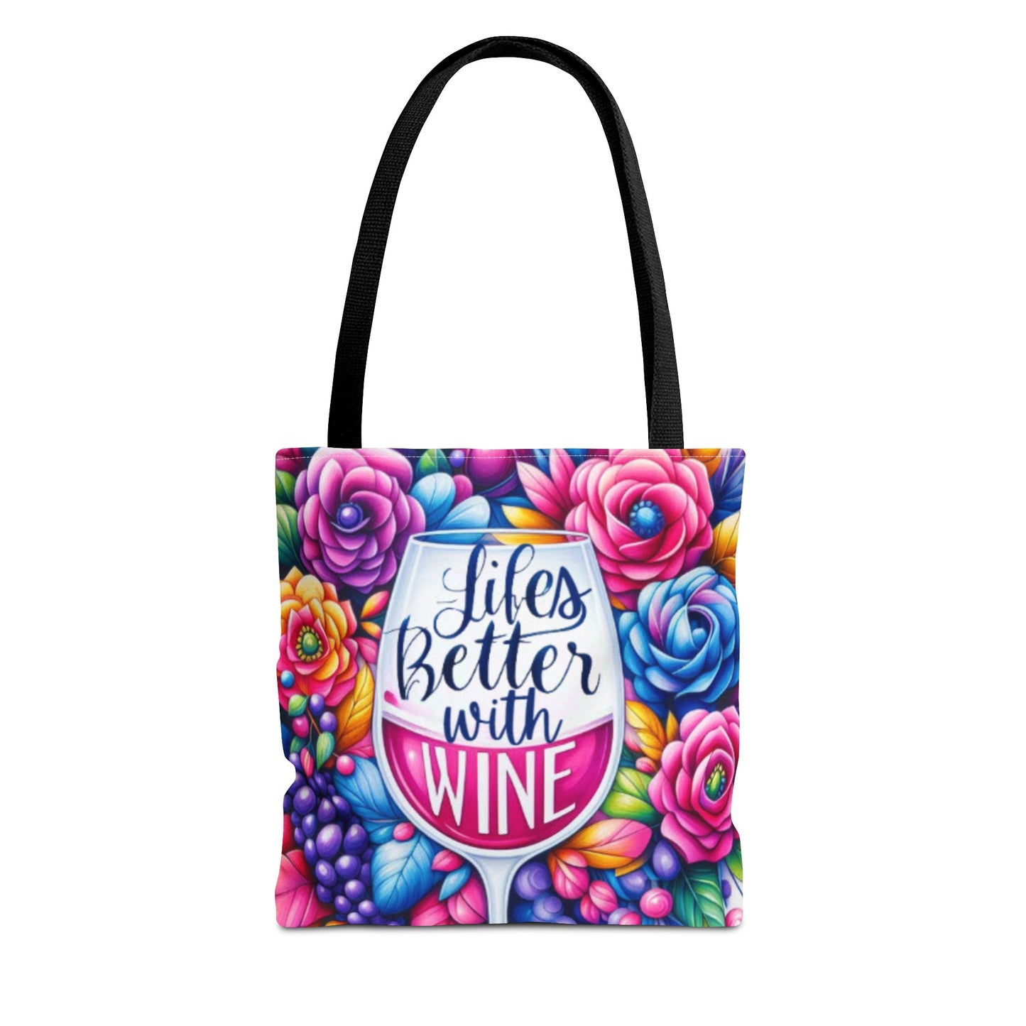 Life is better with wine Tote Bag (AOP)