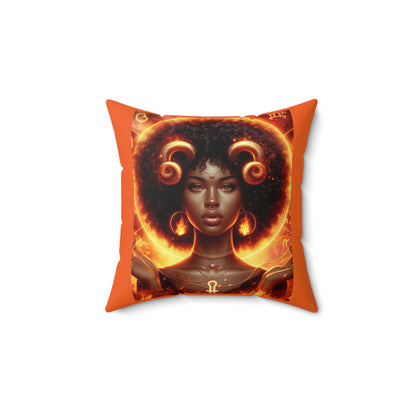 Cosmic Aries Queen Pillow