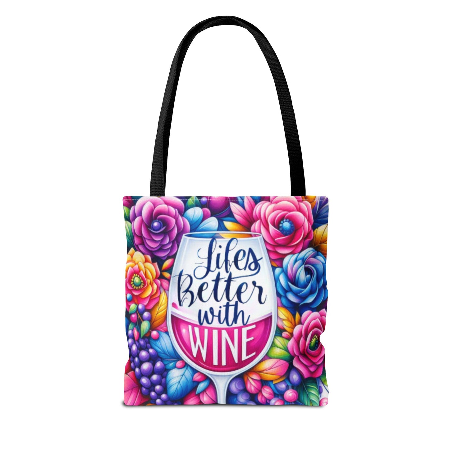 Life is better with wine Tote Bag (AOP)