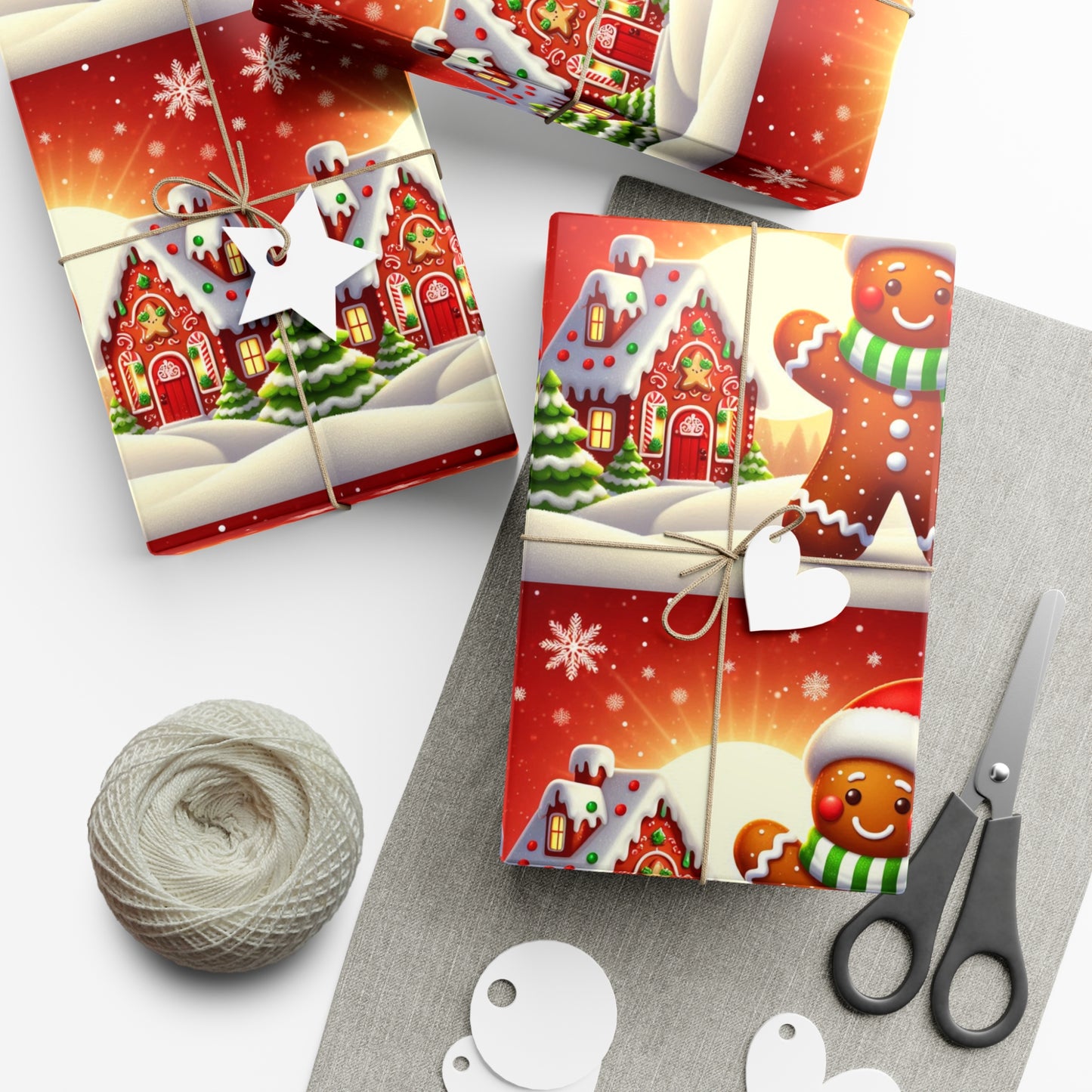 Festive Gingerbread Magic Wrapping Paper