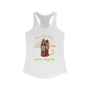 Royalty Women's Racerback Tank | African Heritage Tank Top | Empowering Queen Apparel - Stay Sipping LLC