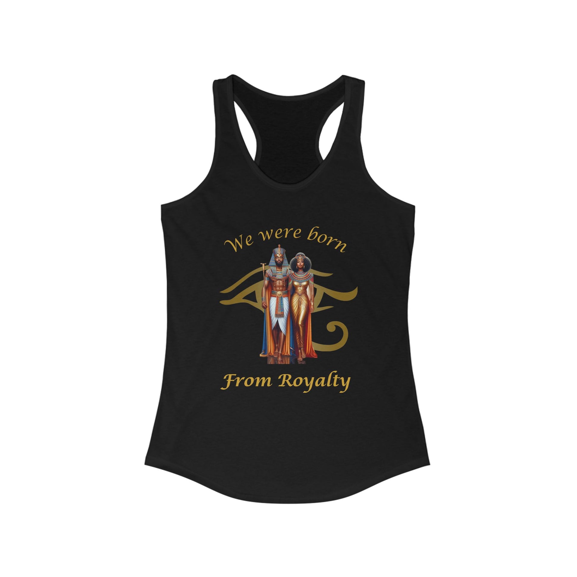 Royalty Women's Racerback Tank | African Heritage Tank Top | Empowering Queen Apparel - Stay Sipping LLC