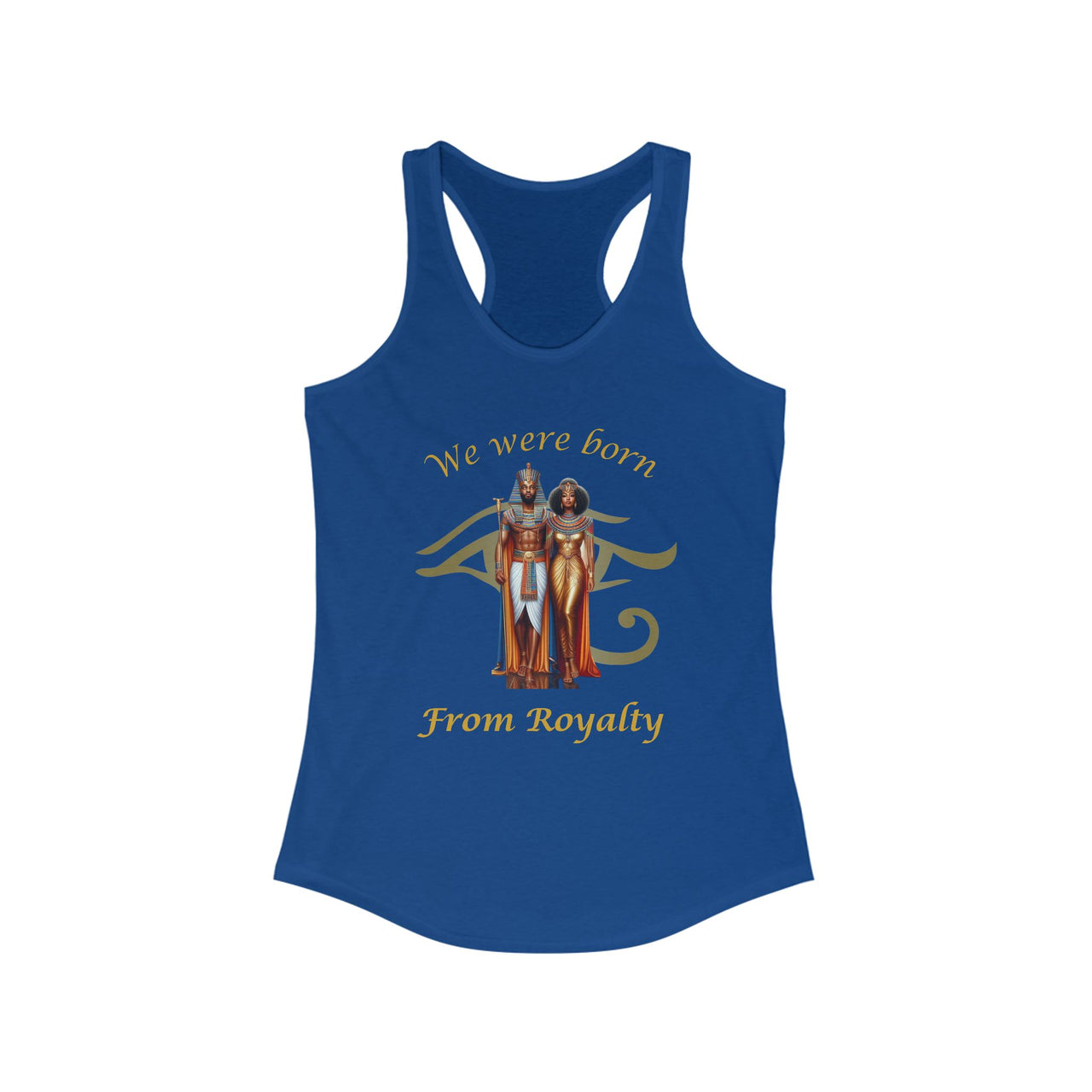 Royalty Women's Racerback Tank | African Heritage Tank Top | Empowering Queen Apparel - Stay Sipping LLC