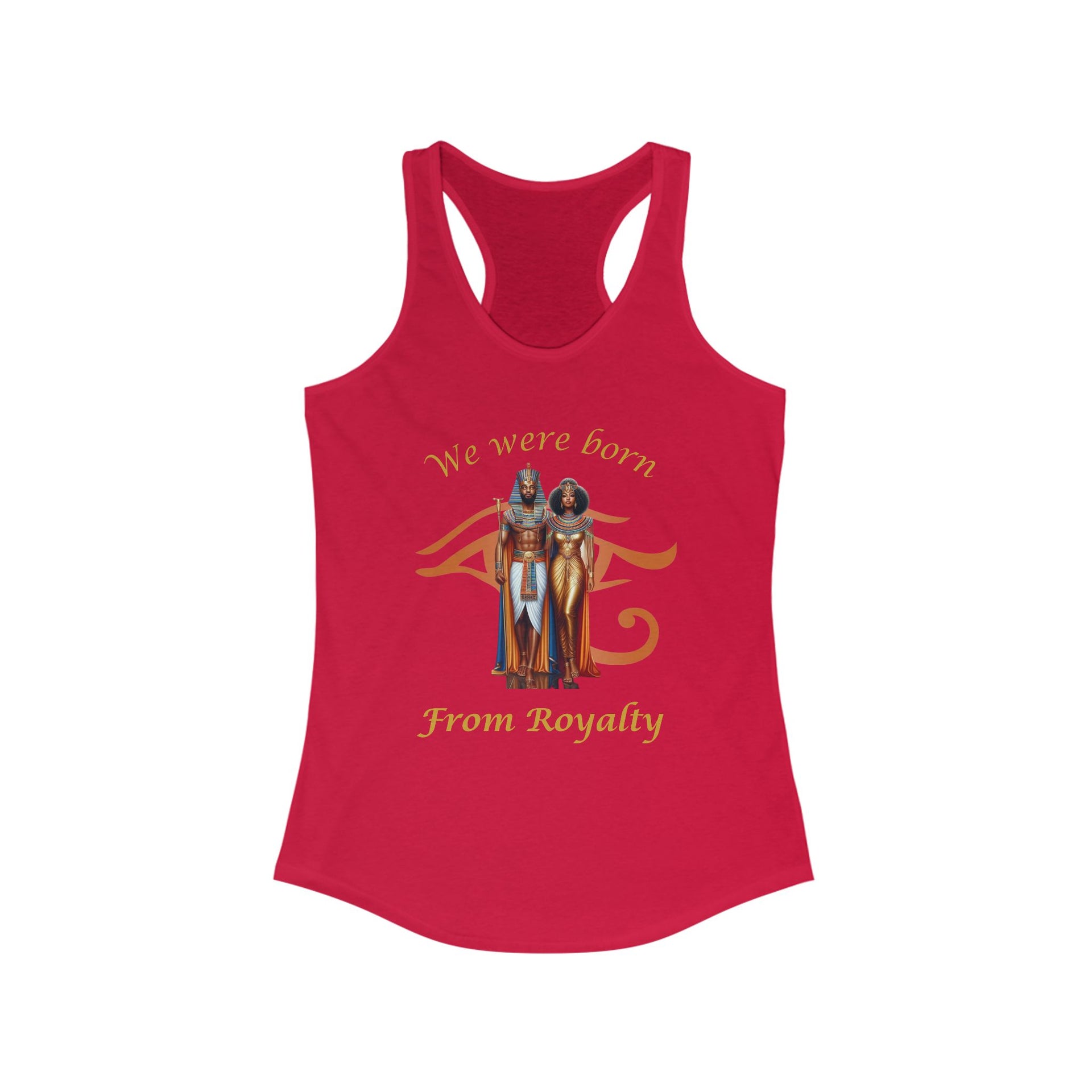 Royalty Women's Racerback Tank | African Heritage Tank Top | Empowering Queen Apparel - Stay Sipping LLC