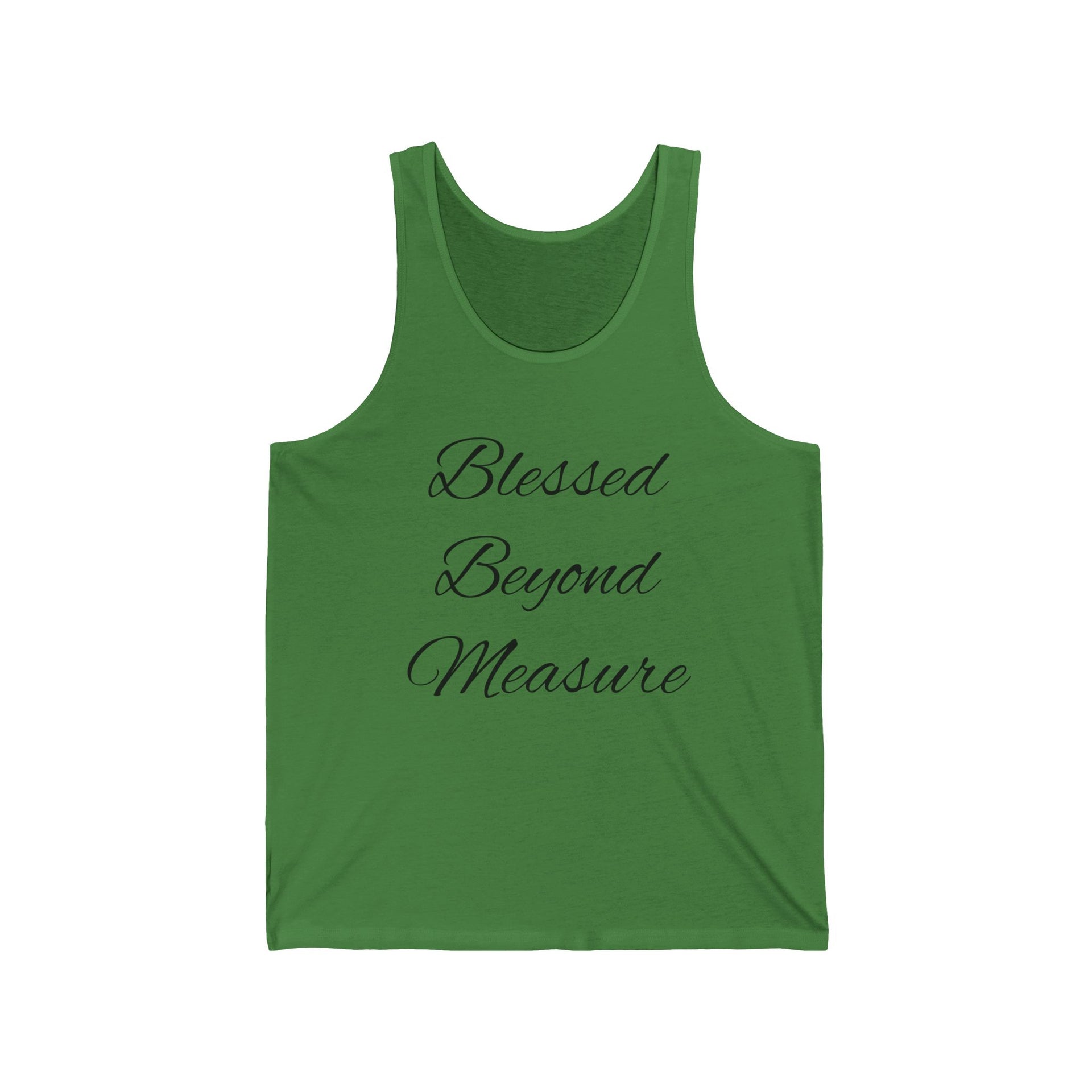 Blessed Beyond Measure Tank Top | Inspirational Faith Shirt for Women | Positive Affirmation Tee | Faith Apparel | Motivational Summer Tank - Stay Sipping LLC