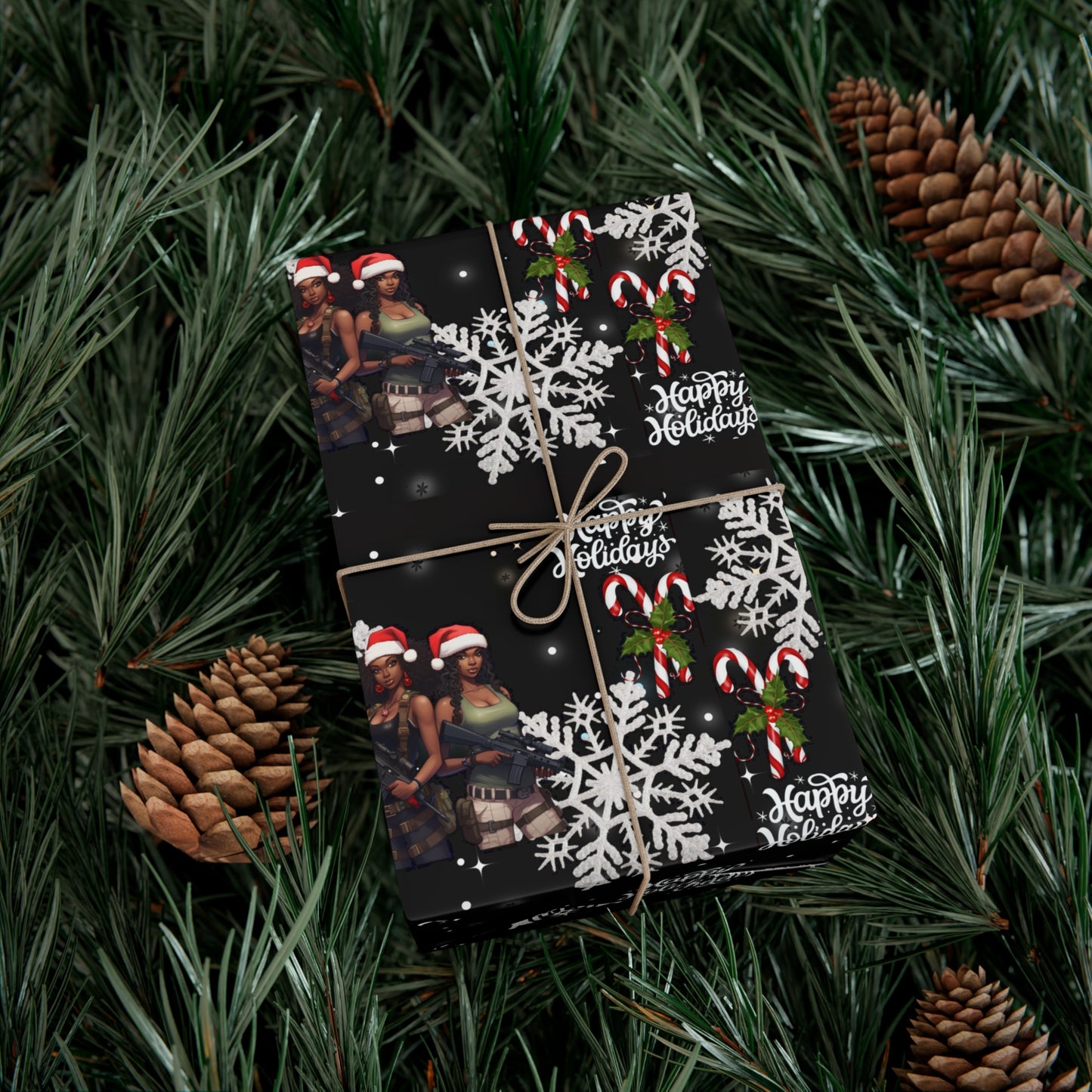 Tactical Holiday Cheer Wrapping Paper