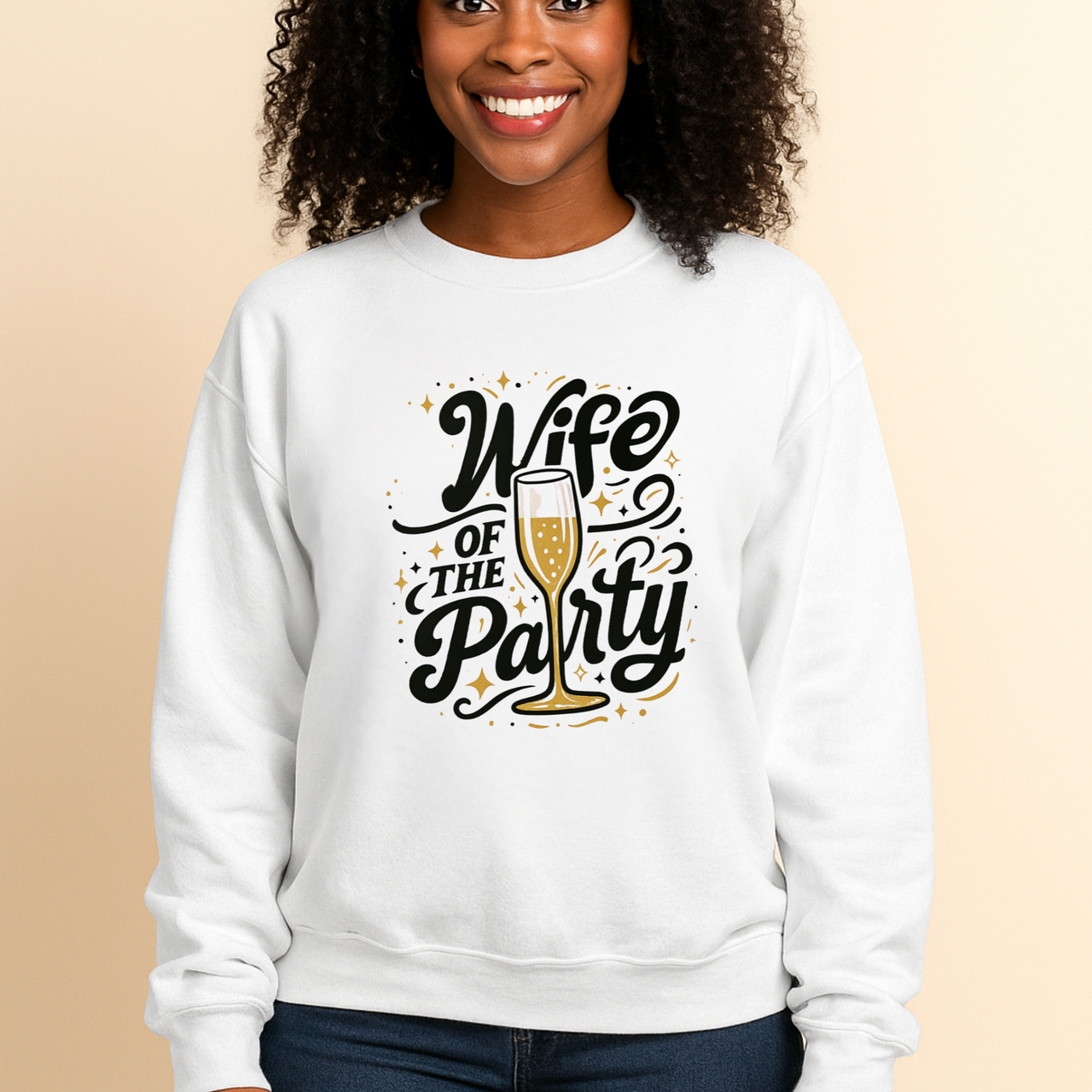 Wife of the Party Sweatshirt | Bride Crewneck for Bachelorette & Bridal Fun