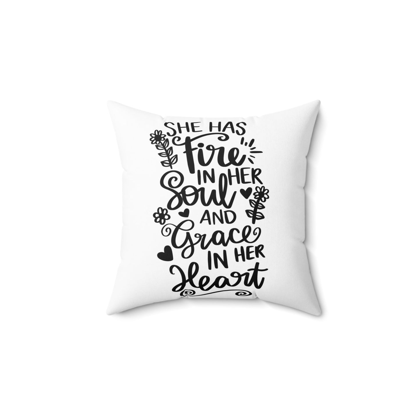 Fire and Soul Polyester Square Pillow