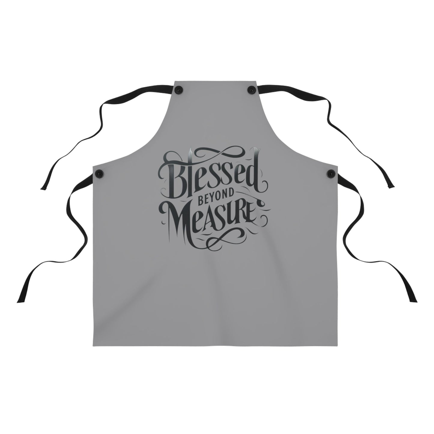 Blessed Beyond Measure Grey Apron (AOP)