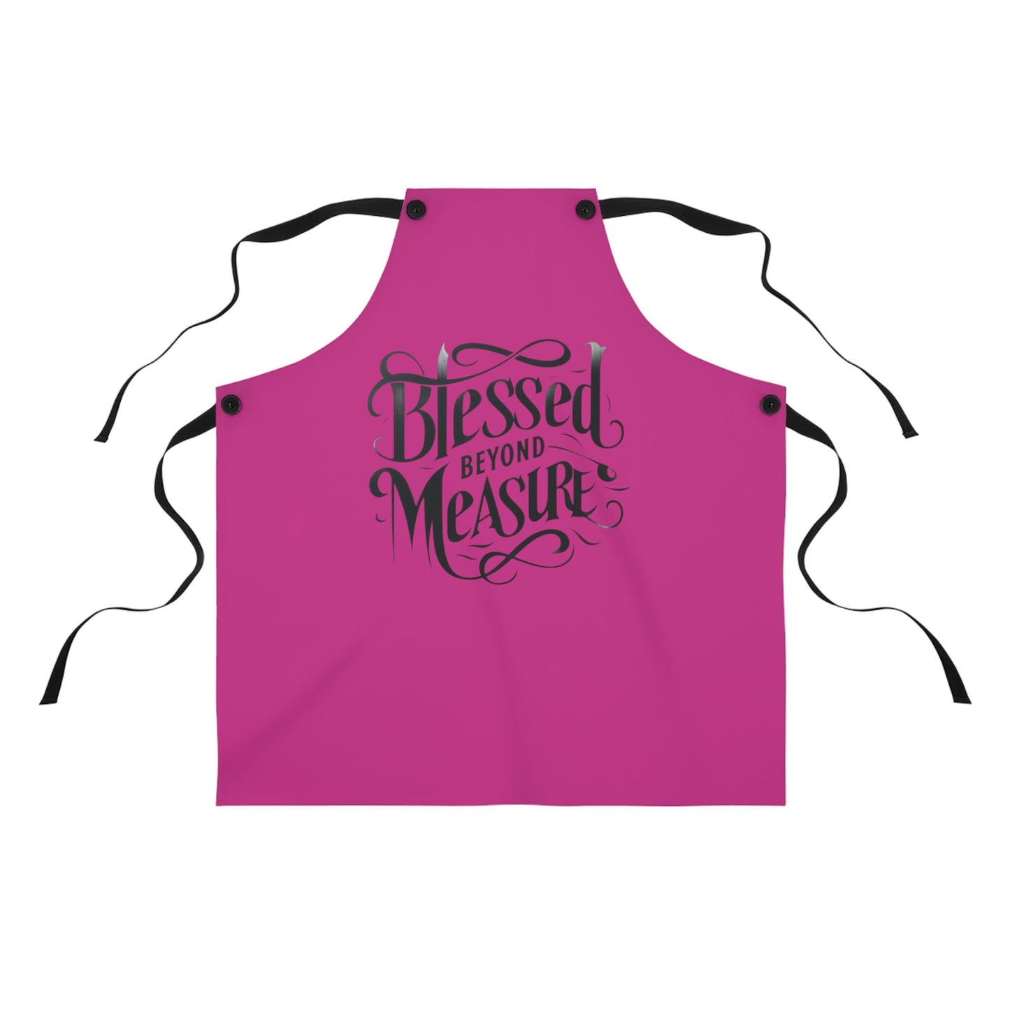 Blessed Beyond Measure Dark Pink Apron (AOP)