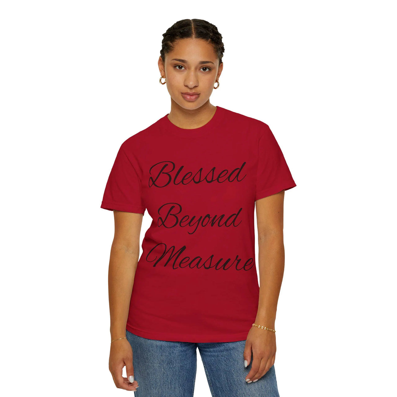 Blessed Beyond Measure T-Shirt | Inspirational Faith Shirt for Women | Positive Affirmation Tee  | Faith Apparel  | Motivational Graphic Tee - Stay Sipping LLC